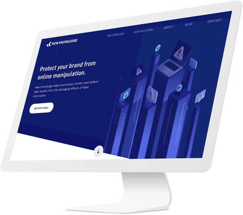 The New Knowledge website is best-in-class