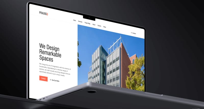 PRAXIS3 website screenshot