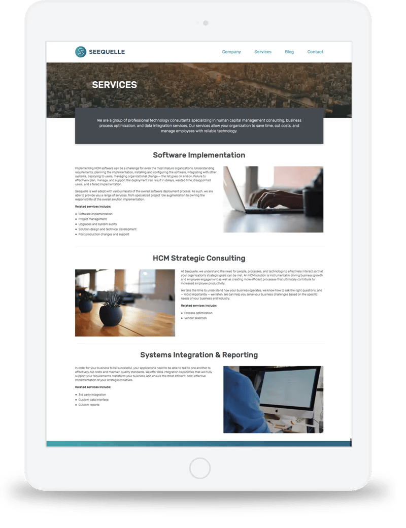 We placed CTAs strategically throughout the website