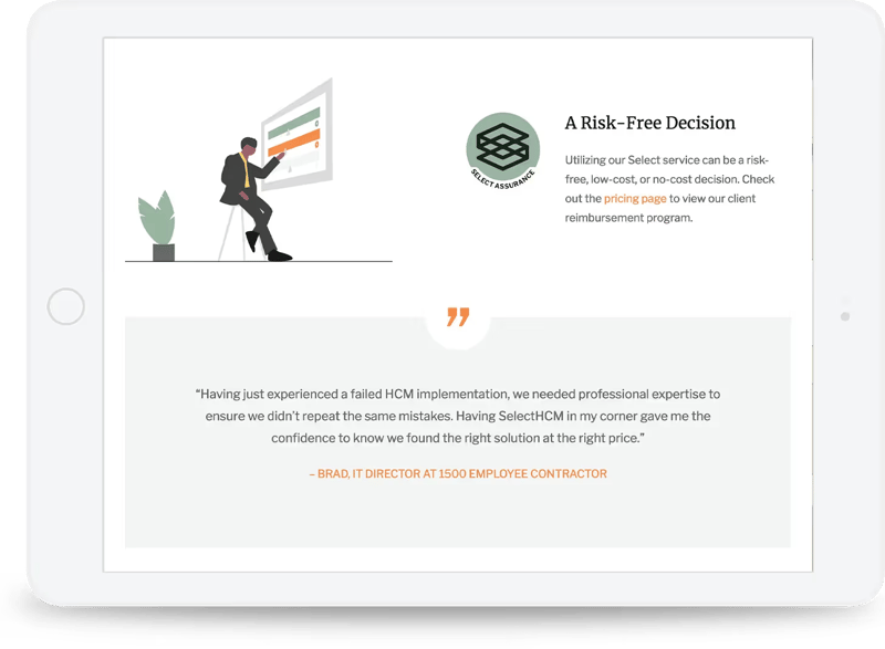 iPad website design