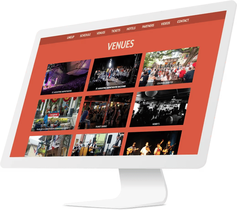 Charitable festival website