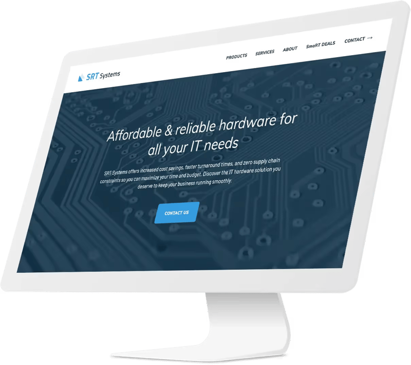 Desktop website design