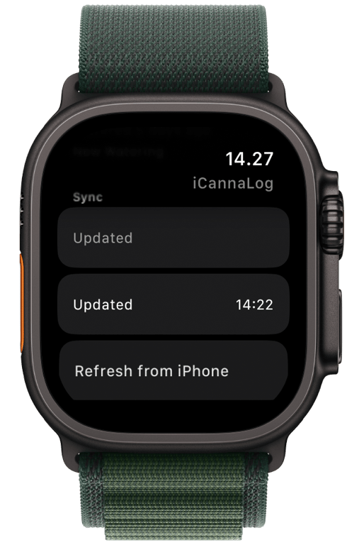 iCannaLog IOS App Watch