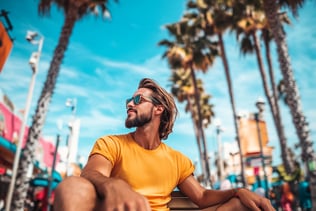 West Hollywood, California cityscape