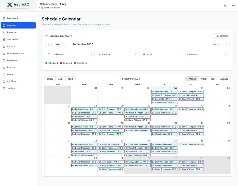 ASC Blocks Dashboard Preview