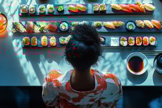 Conveyor belt sushi restaurant category