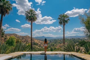 Burbank, California cityscape