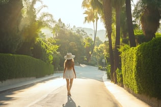Beverly Hills, California cityscape