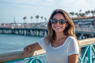 Redondo Beach, California cityscape