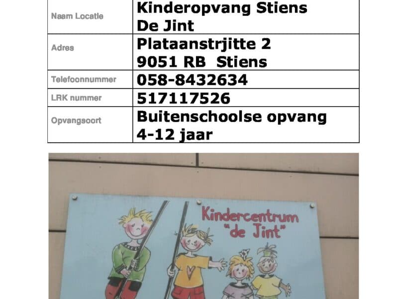 KDV Stiens De Jint - Kinderdagverblijf in Stiens