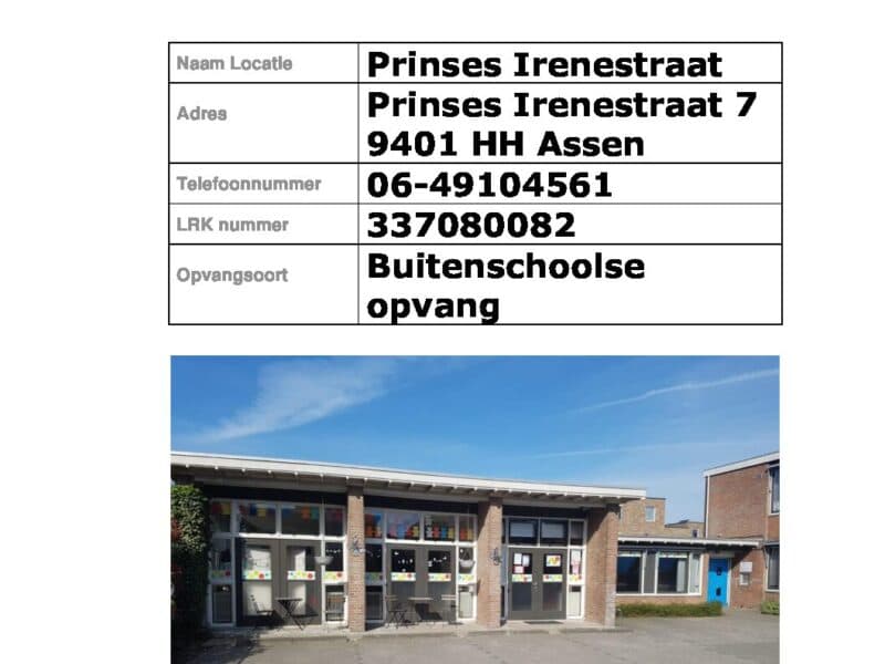 BSO Assen Irenestraat - Buitenschoolse opvang in Assen