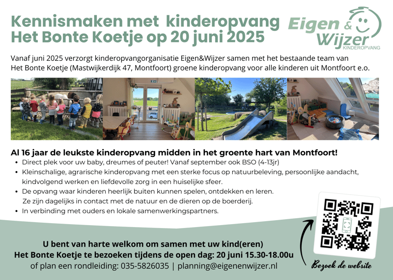 Eigen&Wijzer KDV Het Bonte Koetje - Daycare in Montfoort