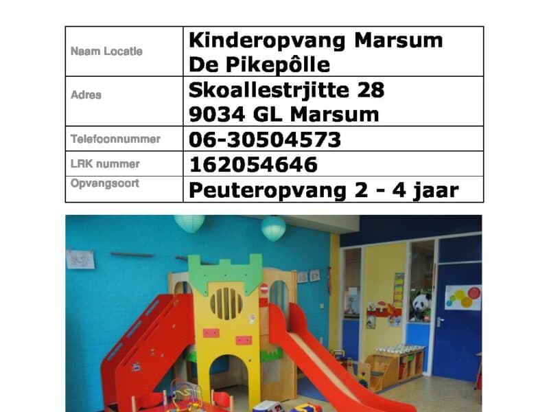 KDV Marsum De Pikepôlle - Daycare in Marsum