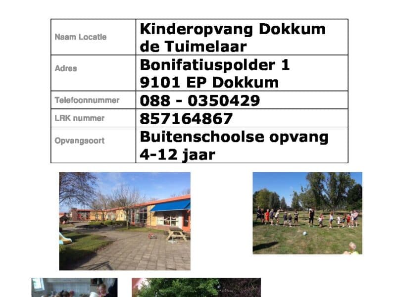 BSO Dokkum De Tuimelaar - Buitenschoolse opvang in Dokkum