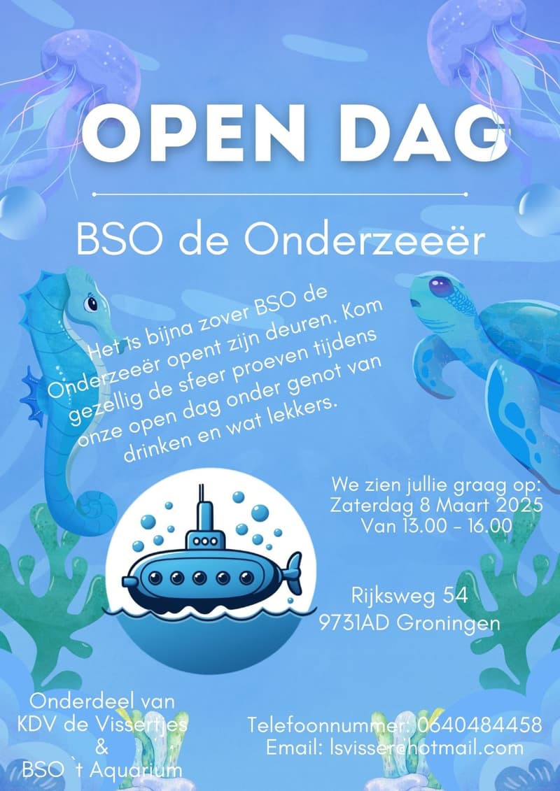 De Onderzeeër - Buitenschoolse opvang in Groningen