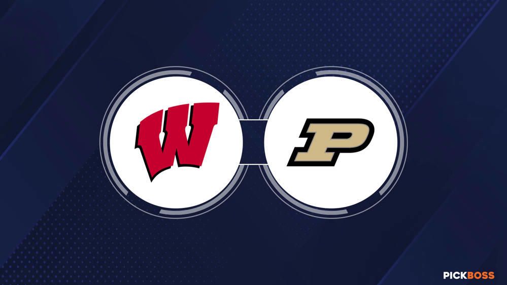 Wisconsin vs. Purdue Over/Under, Spread & Betting Line-picture