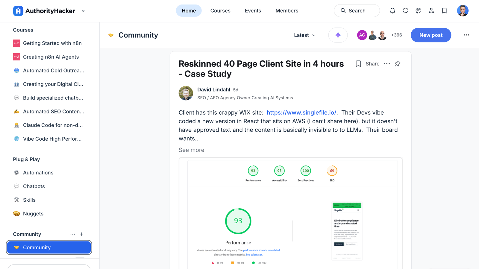AI Accelerator community: courses, live calls, and active discussions