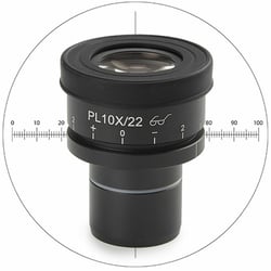 Euromex - Groothoek oculair 10x/22 + micrometer - Oxion Inverso