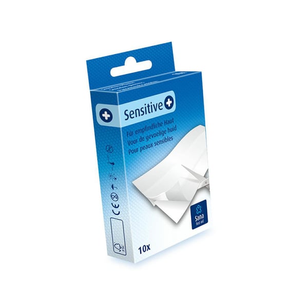 Sana First Aid - Wondpleister Sensitive 10 x 6 cm (10 stuks)