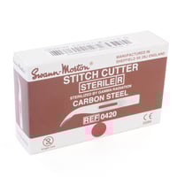 Swann Morton - Stitch Cutter Kort Koolstofstaal - Steriel 100 stuks