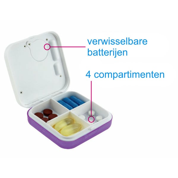 Scala - Pillendoosje - 4 compartimenten - Afbeelding 2