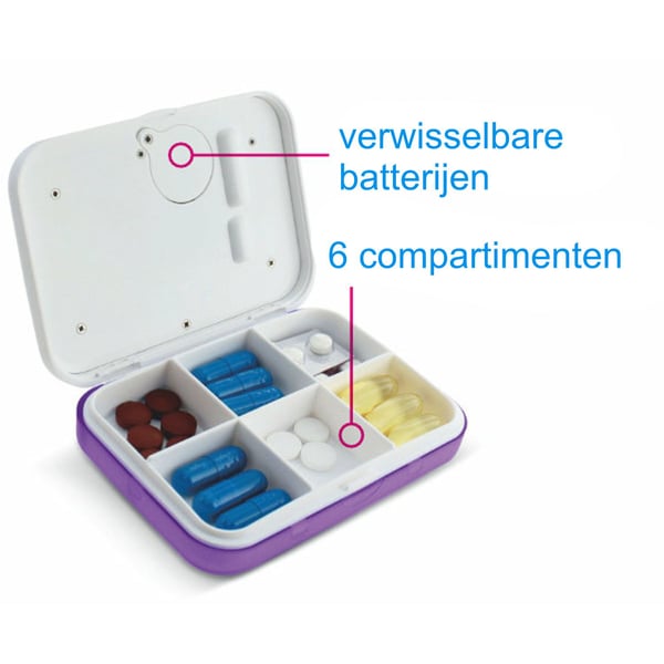 Scala - Pillendoosje - 6 compartimenten - Afbeelding 2