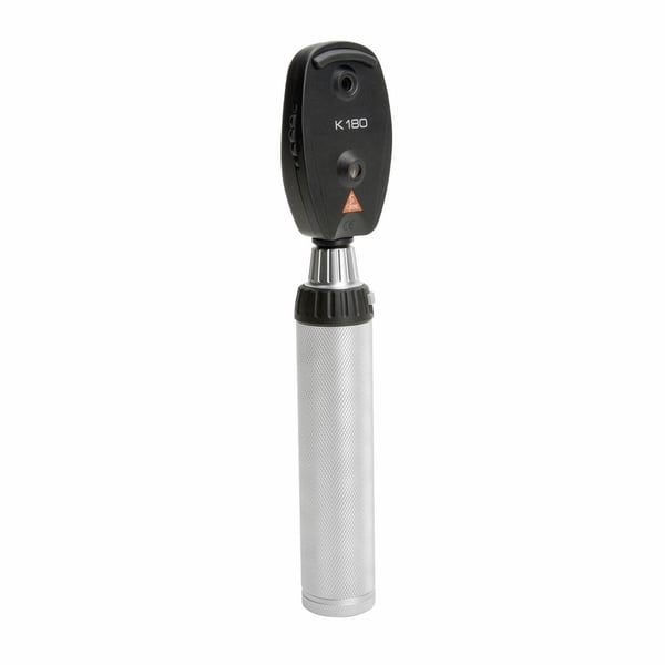 Heine - K180 Oftalmoscoop XHL met Diafragmawiel 1 - Compleet Batterij 2,5 volt - Afbeelding 2
