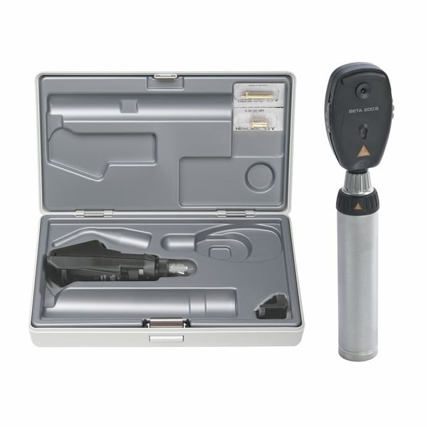 Heine - BETA 200S Oftalmoscoop XHL | BETA 200 Streak Retinoscoop - Combi Set Batterij