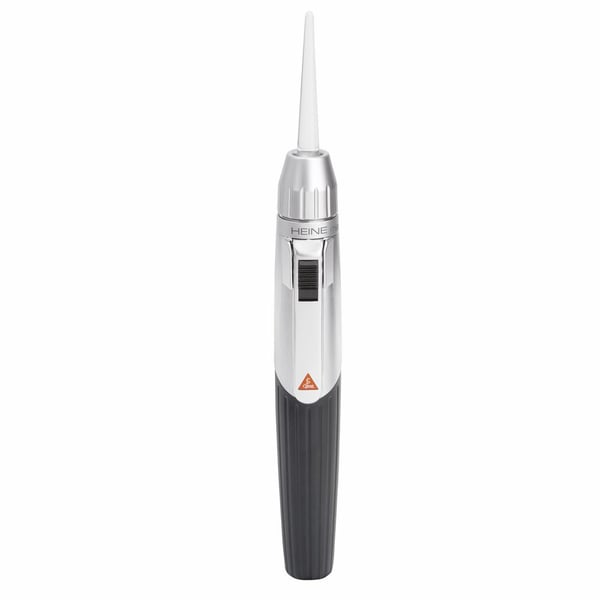 Heine - Mini-E Cliplamp met Oorlicht - met batterijhandvat - LED