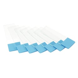 Objectglaasjes - Wit Glas - Geslepen met blauw gedeelte- 76 x 26 mm - 50 stuks