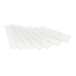 Objectglaasjes - Wit Glas - Geslepen mat wit gedeelte- 76 x 26 mm - 50 stuks