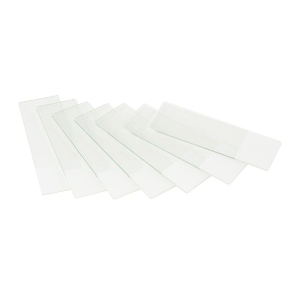 Objectglaasjes - Wit Glas - Geslepen mat wit gedeelte- 76 x 26 mm - 50 stuks