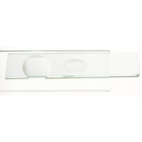 Objectglaasjes - Wit Glas - Ingeslepen Holte- 76 x 26 mm - 10 stuks