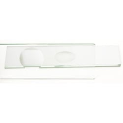 Objectglaasjes - Wit Glas - Ingeslepen Holte- 76 x 26 mm - 10 stuks