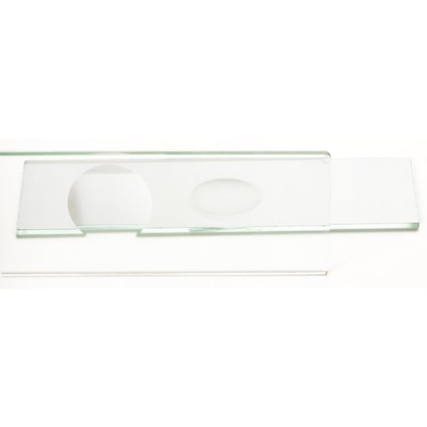 Objectglaasjes - Wit Glas - Ingeslepen Holte- 76 x 26 mm - 10 stuks