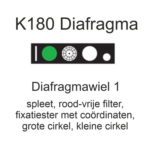 Heine - K180 Oftalmoscoop XHL met Diafragmawiel 1 - Compleet Batterij 2,5 volt - Afbeelding 3