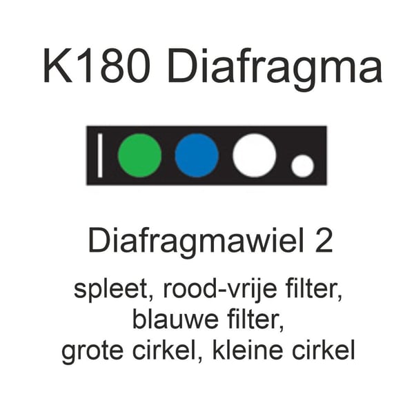 Heine - K180 Oftalmoscoop XHL met Diafragmawiel 2 - Compleet Batterij 2,5 volt - Afbeelding 3