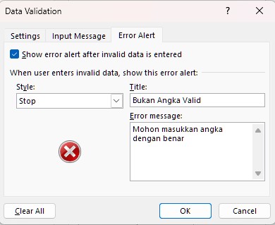 Data Validation Excel_4_Error Alert
