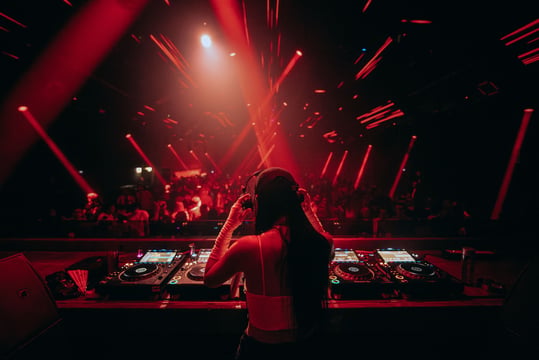 DJ at work
