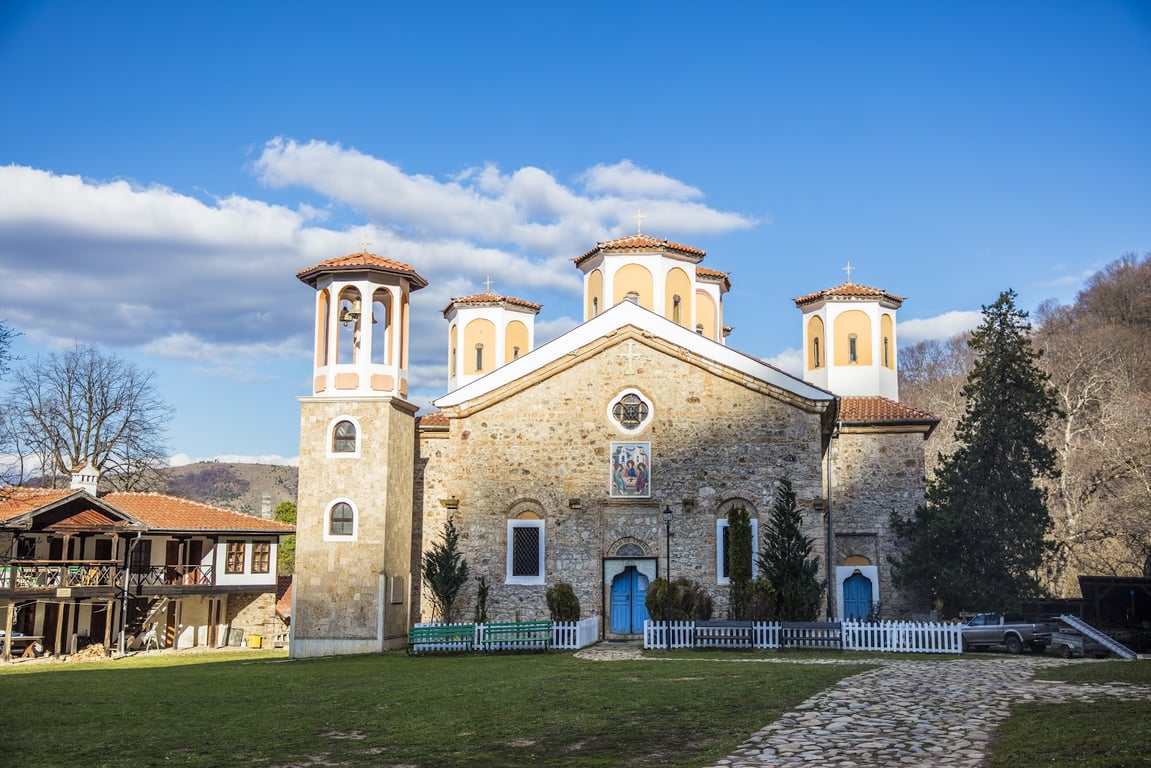 Etropole Monastery & Waterfall