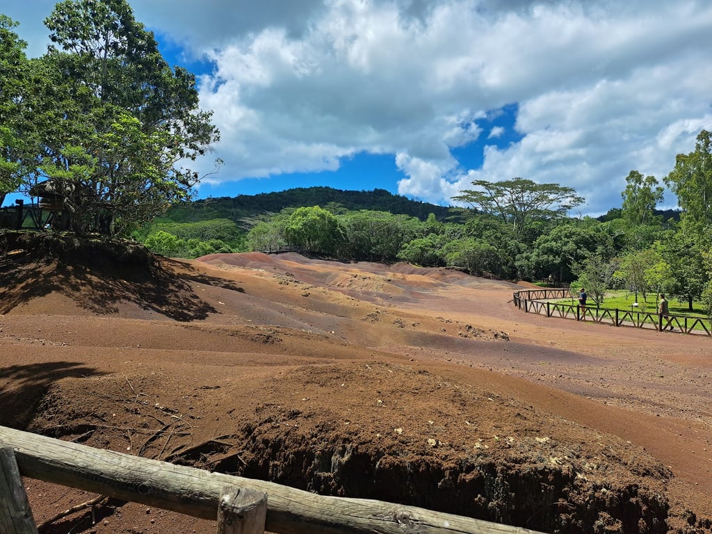 Seven Coloured Earth & Chamarel Waterfall