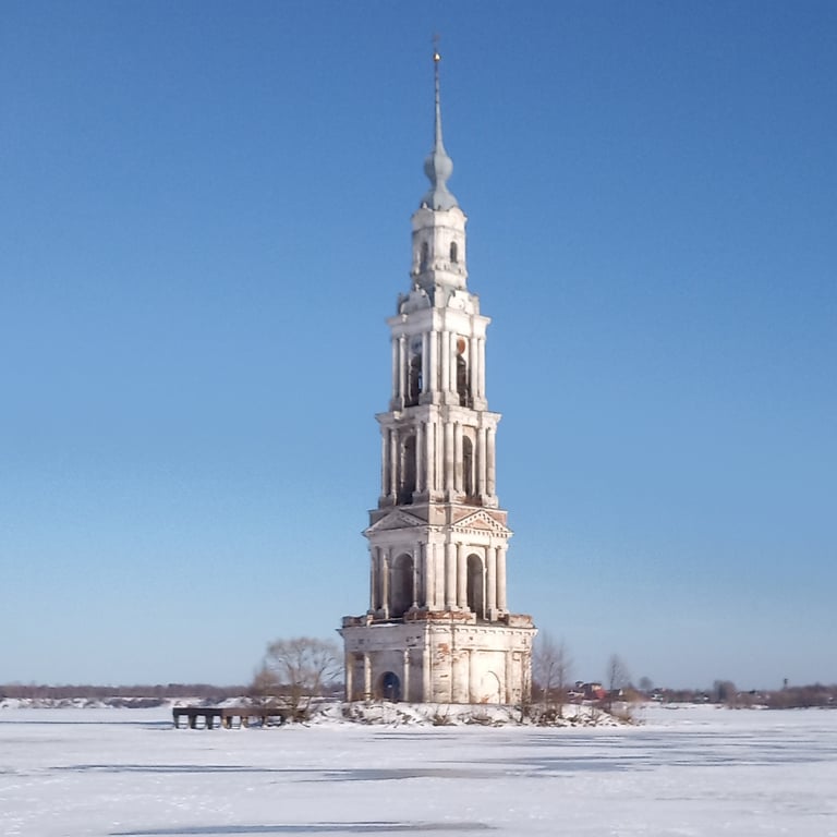 Flooded Belfry of Kalyazin