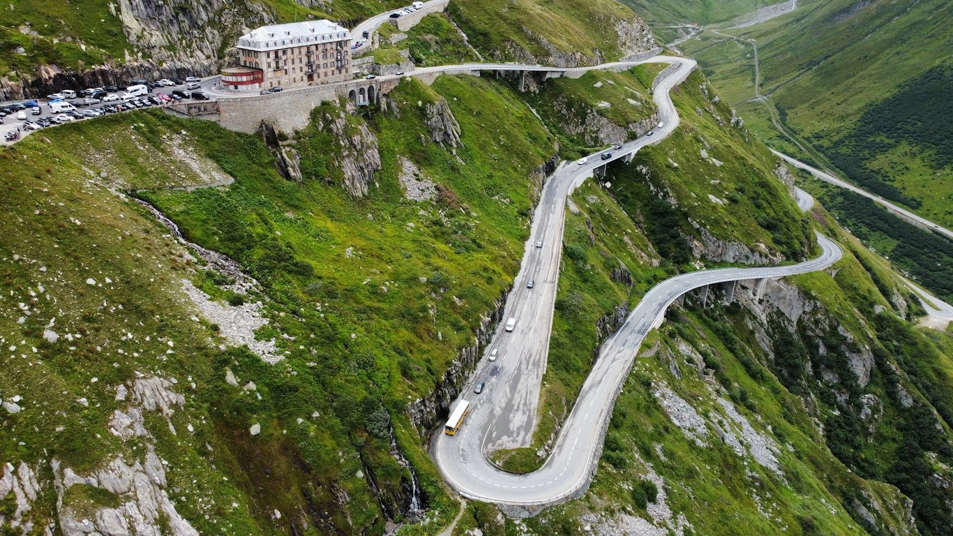 Furka Pass & Rhone Glacier