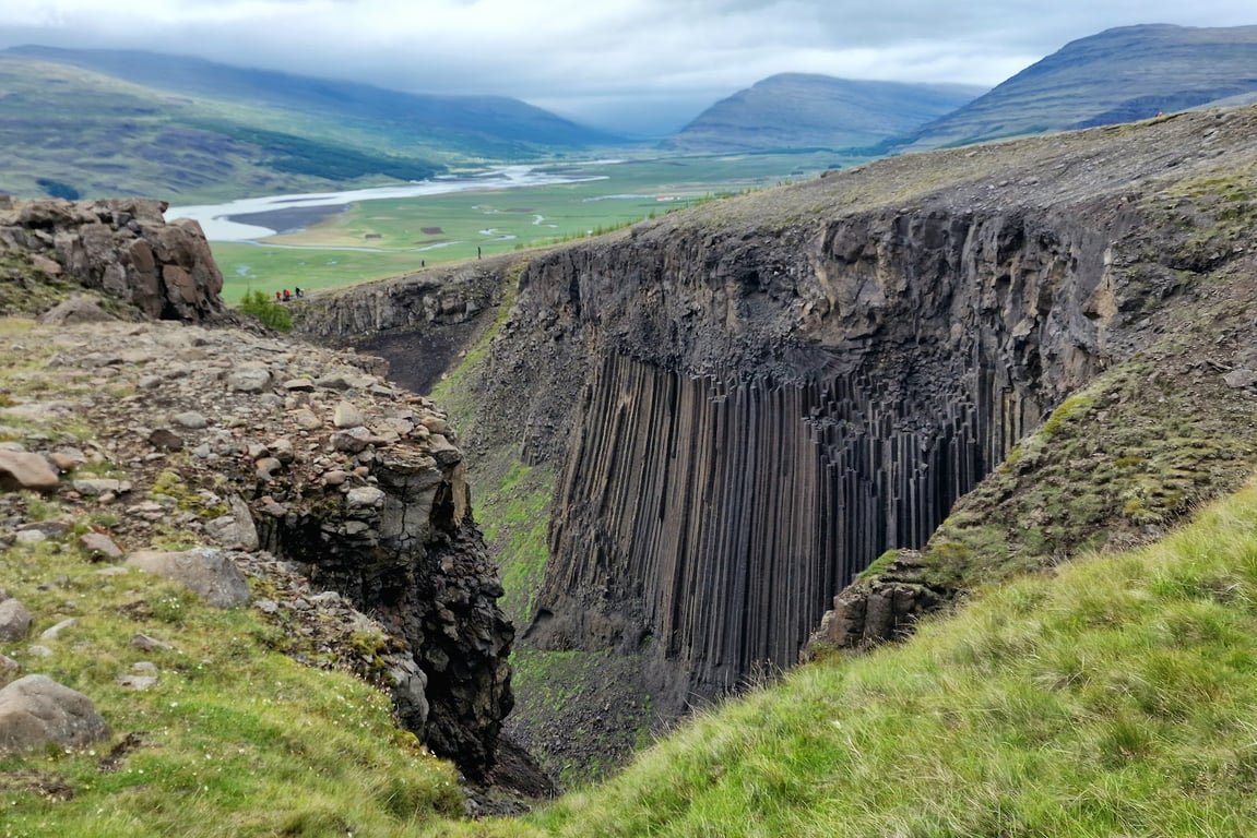 Hengifoss Waterfall