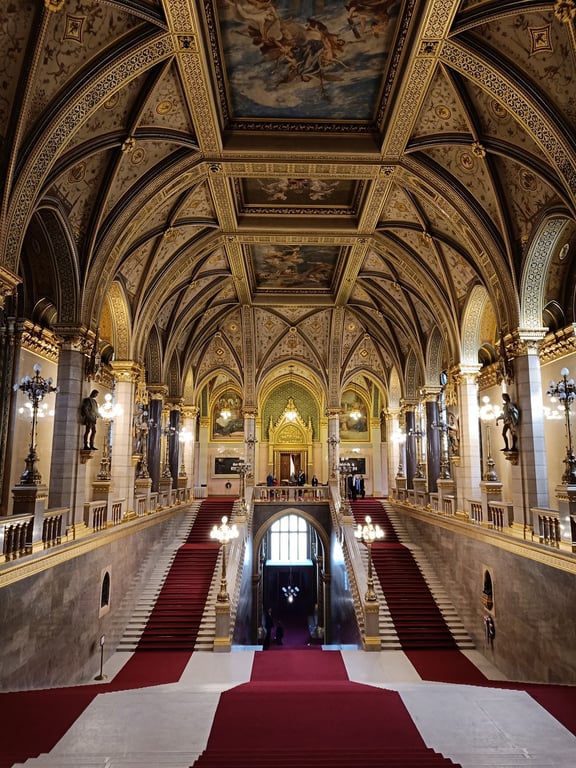 Hungarian Parliament Building on Danube