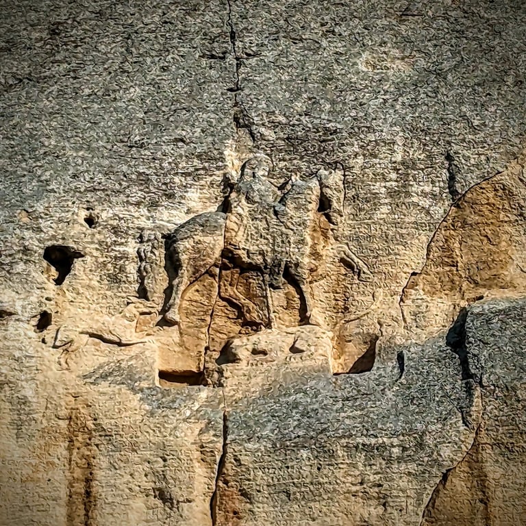 Madara Rider Rock Relief
