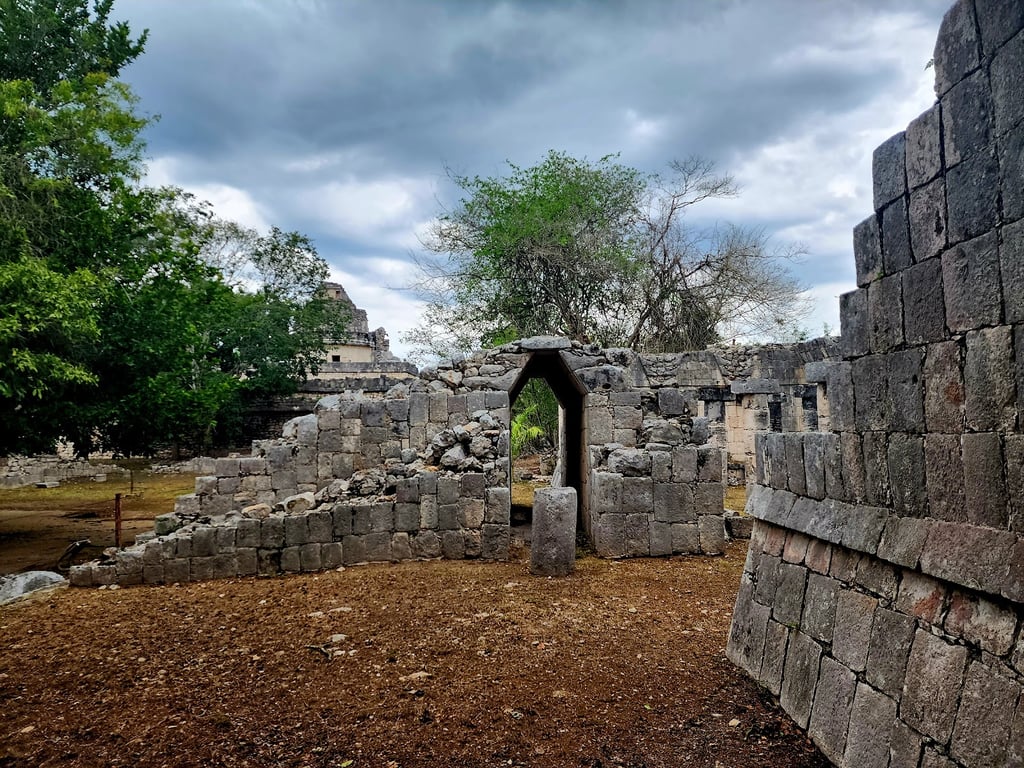 Maya Pyramid Ruins