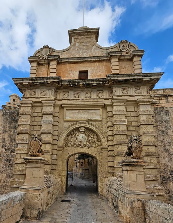 Mdina Gate and bastions