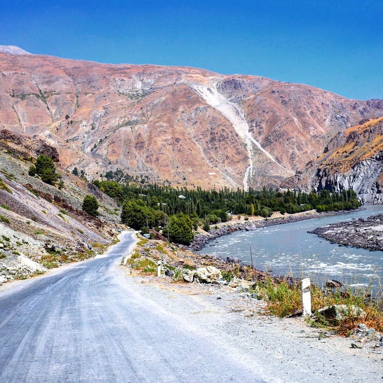 Pamir River Gorge