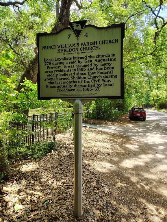 Old Sheldon Church Ruins